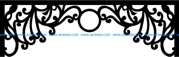 Pattern of curtain frame for CNC machines