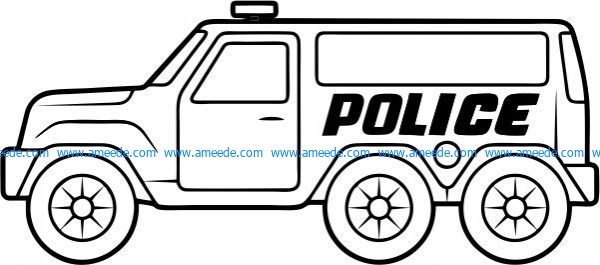 Police cars catch criminals