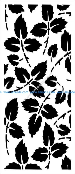 Rose leaf pattern partition