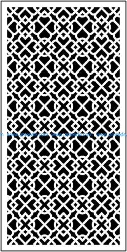 Sample baffle decorated living room  file .cdr and .dxf free vector download for CNC cut