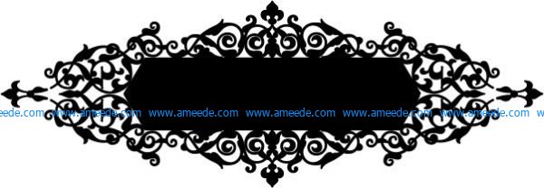 Free design vector file download for CNC and Laser Sample unique decorative mirror frame