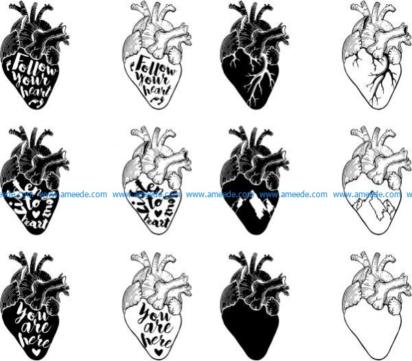 T-shirt printing images of hearts have many meanings