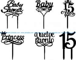 Textured lettering on cake