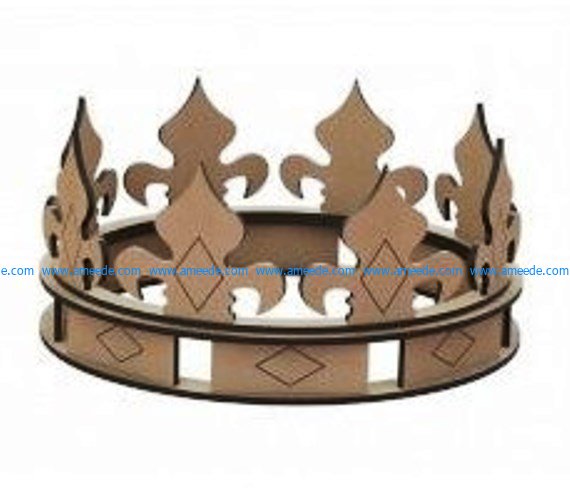 The crown is made of wood