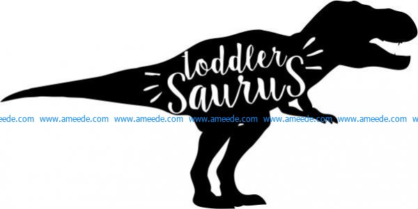 Toddler saurus t-shirt print image