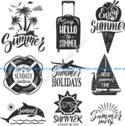 Vector summer icons
