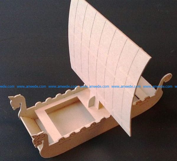 Viking boat model