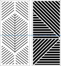 baffle pattern is designed in parallel diagonal lines
