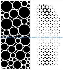 baffle pattern is designed in the style of combined circles