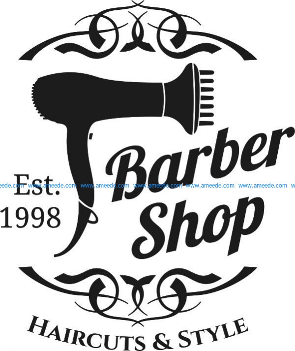 barber shop logo