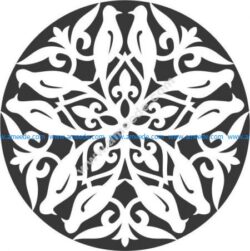 bird decorative circle