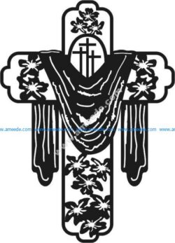 crosses – floral motifs
