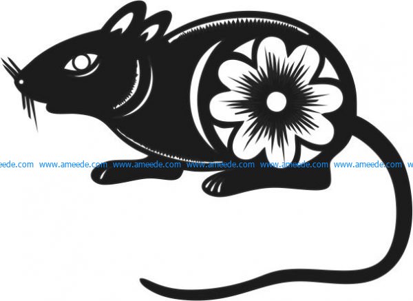 floral mouse happy new year 2020