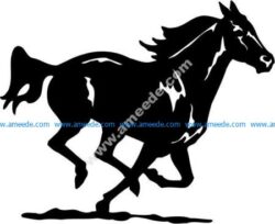 galloping horse vector