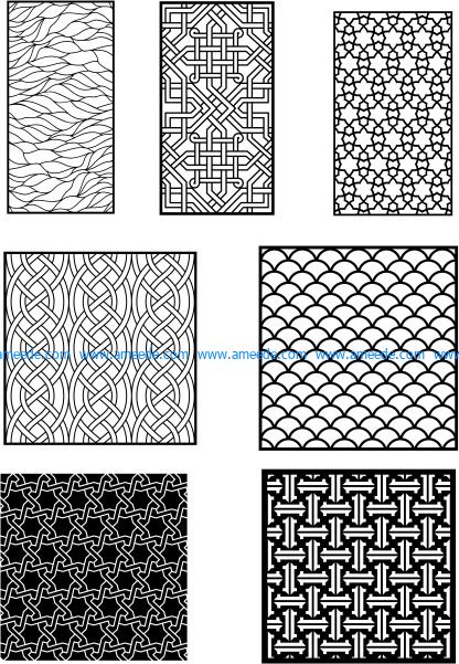 interwoven patterns are included in the partition design