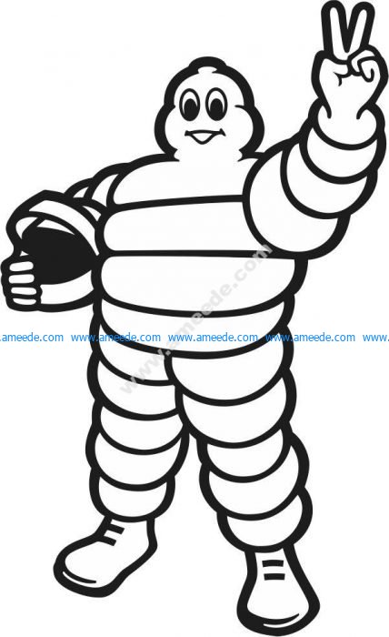 michelin man vector