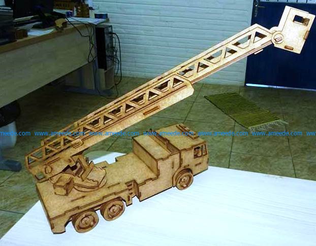 Wooden forklift model
