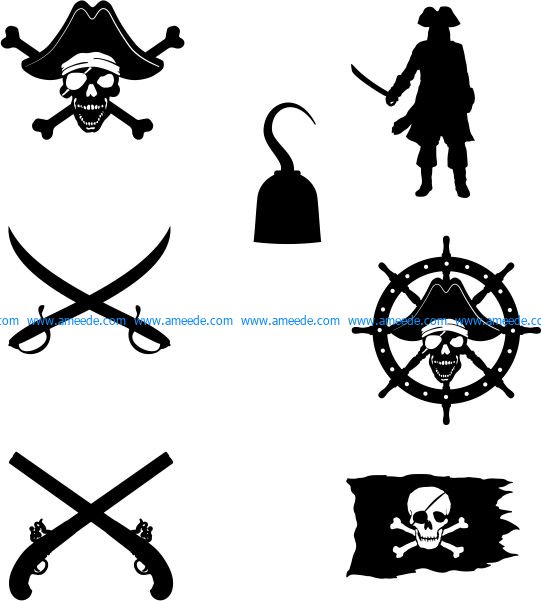 symbol of the pirates in the caribe