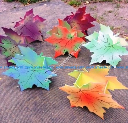 Maple leaf laser cutting