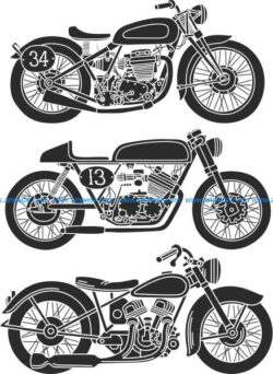 the old motorbikes have strange unique designs