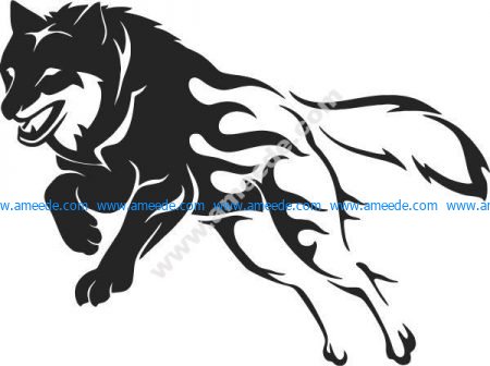 vector wolf