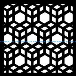 3d cubes file cdr and dxf free vector download for Laser cut CNC