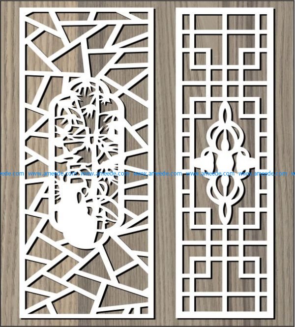 Ancient pattern behind the garden file cdr and dxf free vector download for Laser cut CNC