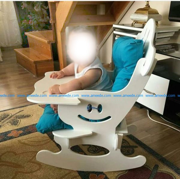 Baby feeding chair file cdr and dxf free vector download for Laser cut CNC