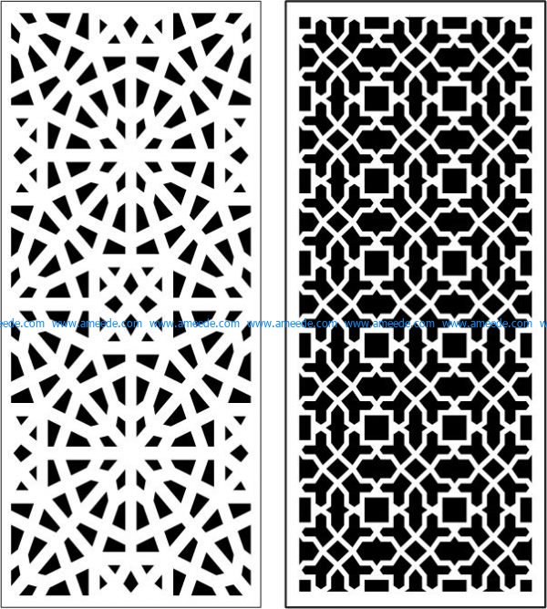 Beautiful living room baffle pattern file cdr and dxf free vector download for Laser cut CNC