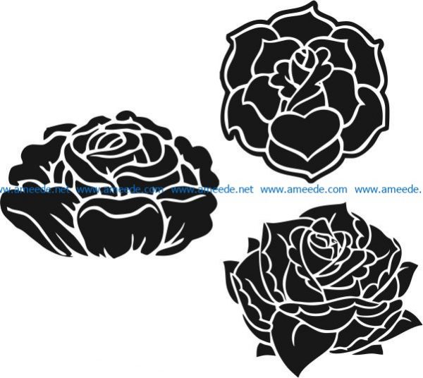 Beautifully carved flower pattern file cdr and dxf free vector download for laser engraving machines