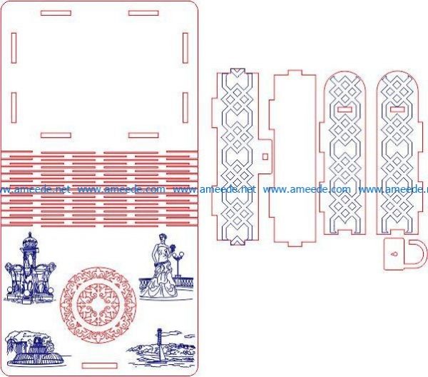 Book lock file cdr and dxf free vector download for Laser cut