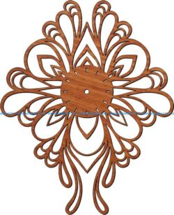 Butterfly-shaped wall clock free vector download for Laser cut plasma