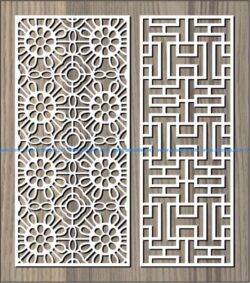 Cabbage-shaped bulkhead and tiles free vector download for Laser cut CNC