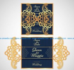 Card Glenn and Maggie file cdr and dxf free vector download for Laser