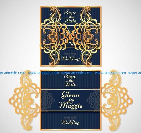 Card Glenn and Maggie file cdr and dxf free vector download for Laser