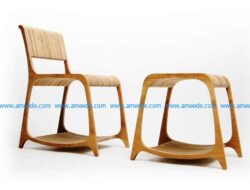Chair Stool file cdr and dxf free vector download for CNC cut
