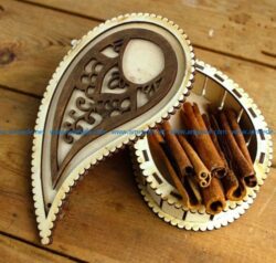 Cinnamon box file cdr and dxf free vector download for Laser cut CNC