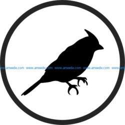 Coasters Birds file cdr and dxf free vector download for printers or laser engraving machines
