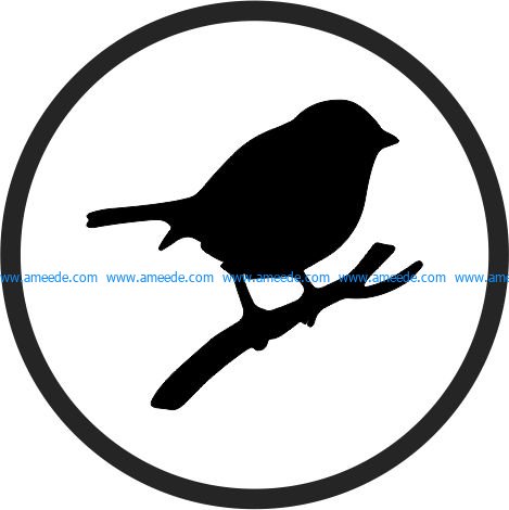 Coasters Birds file cdr and dxf free vector download for printers or laser engraving machines