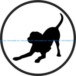 Coasters Dogs file cdr and dxf free vector download for  engraving machines