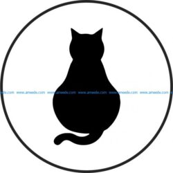 Coasters lovely Cats file cdr and dxf free vector download for Laser cut