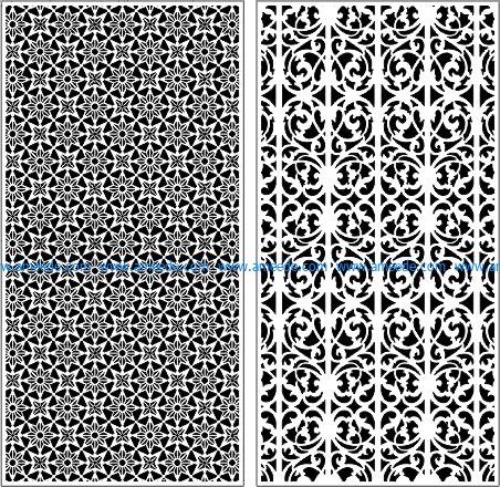 Decorative baffles unique pattern file cdr and dxf free vector download for Laser cut CNC