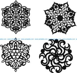 Decorative motifs circle file cdr and dxf free vector download for Laser cut Plasma