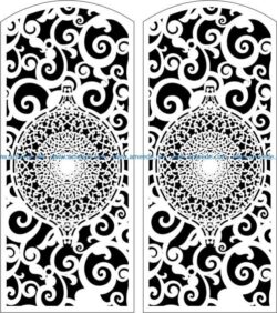 Design Door E0006110 file cdr and dxf free vector download for Laser cut CNC