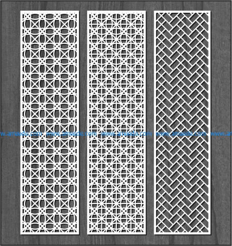 Design interwoven column bulkhead file cdr and dxf free vector download for Laser cut CNC