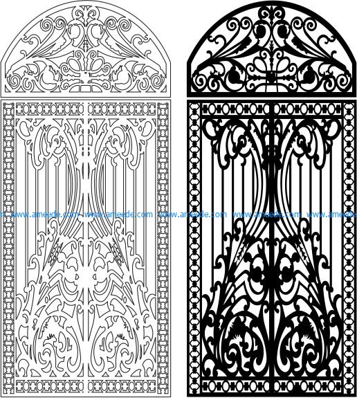 Design of iron arches file cdr and dxf free vector download for Laser cut CNC
