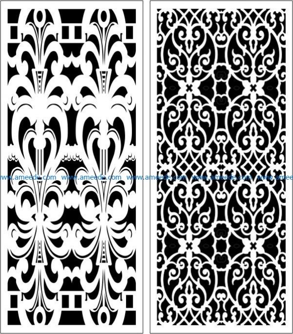 Design pattern panel screen E0006053 file cdr and dxf free vector download for Laser cut CNC