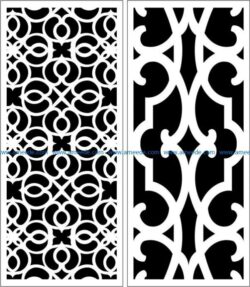 Design pattern panel screen  E0006054 file cdr and dxf free vector download for Laser cut CNC
