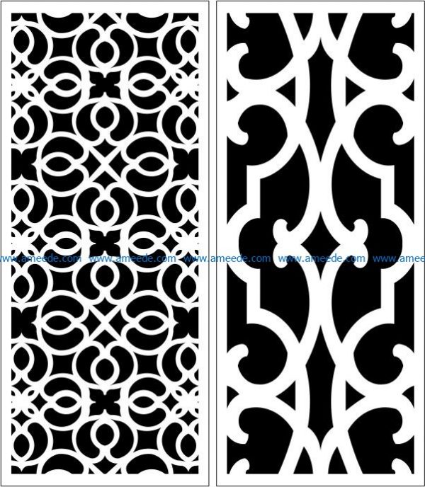 Design pattern panel screen E0006054 file cdr and dxf free vector download for Laser cut CNC