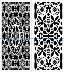 Design pattern panel screen  E0006055 file cdr and dxf free vector download for Laser cut CNC